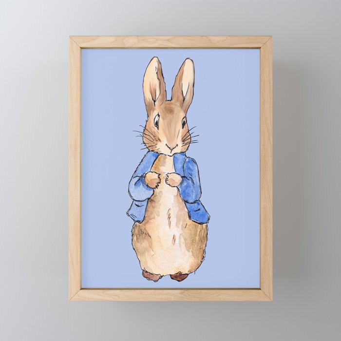 Peter the rabbit Mini Art Print Gallery Image 1