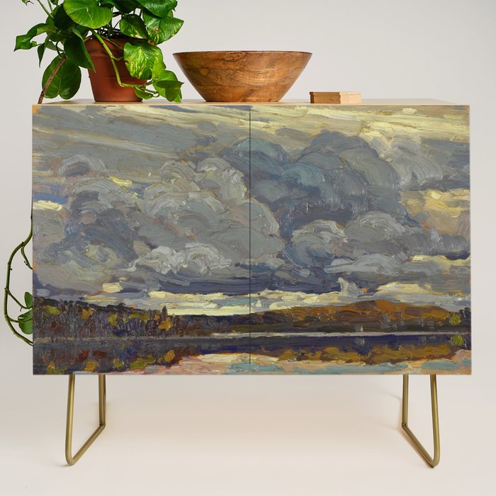 Tom Thomson Grey Sky 1914 Canadian Landscape Artist Credenza Gallery Image 1