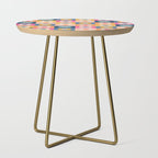 Floral checkerboard Side Table Gallery Image 1