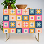 Floral checkerboard Credenza Gallery Image 1