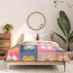 Floral checkerboard Comforter Gallery Image 3