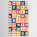Floral checkerboard Tablecloth Gallery Image 2