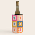 Floral checkerboard Wine Chiller Gallery Image 1