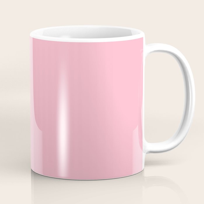 Pink All the Time Pretty Solid Color Coffee Mug Gallery Image 1