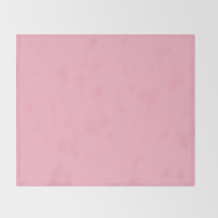 Pink All the Time Pretty Solid Color Throw Blanket Gallery Image 2