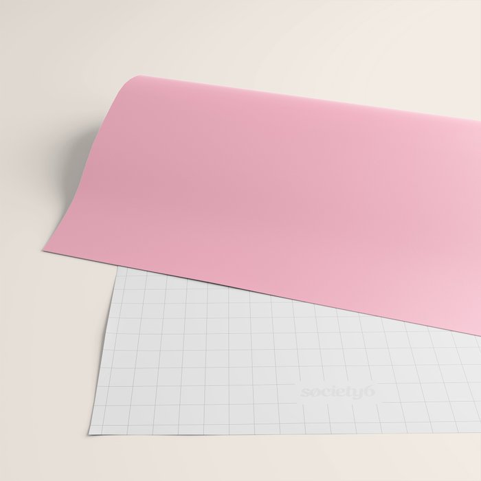 Pink All the Time Pretty Solid Color Wrapping Paper Gallery Image 2