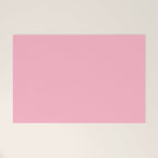 Pink All the Time Pretty Solid Color Welcome Mat Gallery Image 1