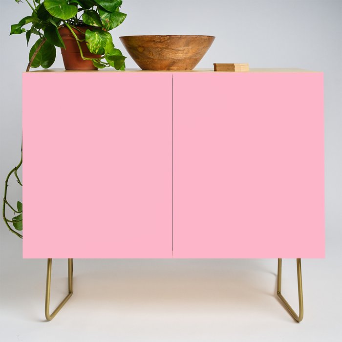 Pink All the Time Pretty Solid Color Credenza Gallery Image 1