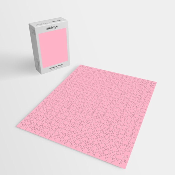 Pink All the Time Pretty Solid Color Jigsaw Puzzle Gallery Image 2