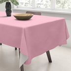 Pink All the Time Pretty Solid Color Tablecloth Gallery Image 3