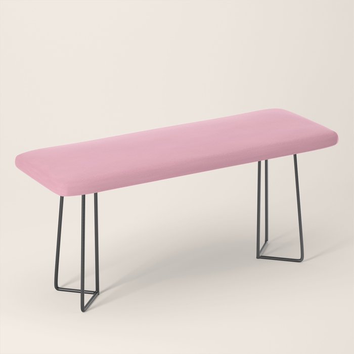 Pink All the Time Pretty Solid Color Bench Gallery Image 1