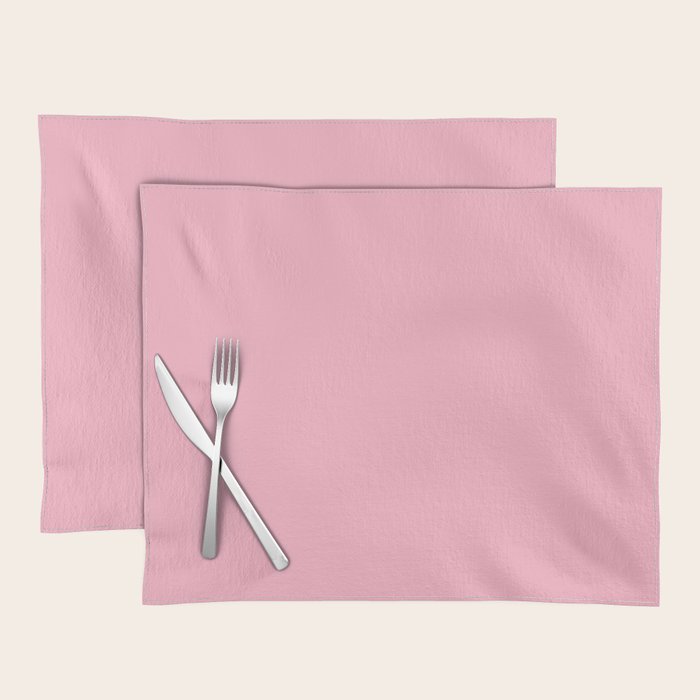 Pink All the Time Pretty Solid Color Placemat Gallery Image 1