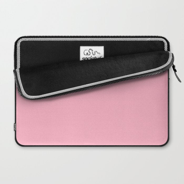 Pink All the Time Pretty Solid Color Laptop Sleeve Gallery Image 2