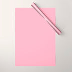 Pink All the Time Pretty Solid Color Wrapping Paper Gallery Image 1