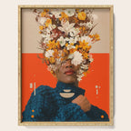 You are my Beige Orange Dreamfield Serving Tray Gallery Image 1