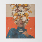 You are my Beige Orange Dreamfield Throw Blanket Gallery Image 2