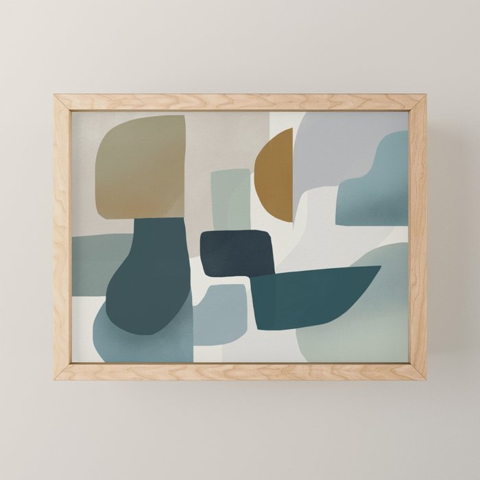 Geometric composition A Mini Art Print Gallery Image 1