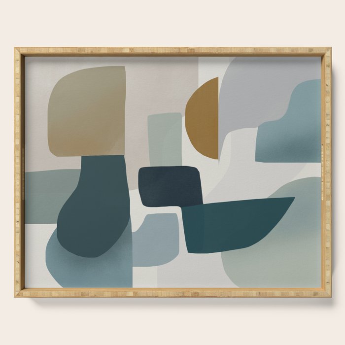 Geometric composition A Serving Tray Gallery Image 1
