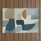 Geometric composition A Outdoor Rug Gallery Image 1