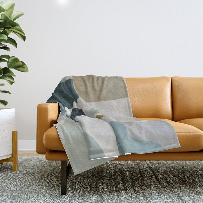 Geometric composition A Throw Blanket Gallery Image 1