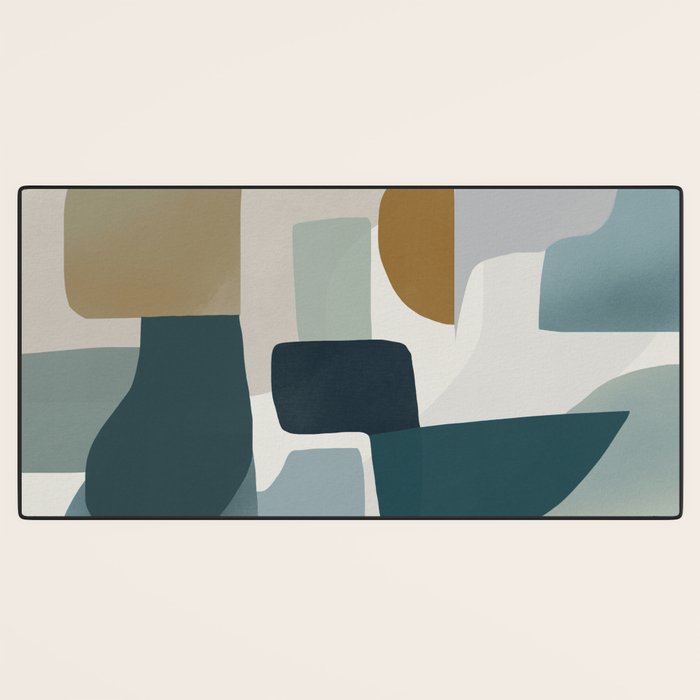 Geometric composition A Desk Mat Gallery Image 3