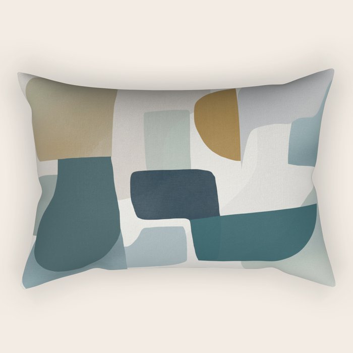 Geometric composition A Rectangular Pillow Gallery Image 1