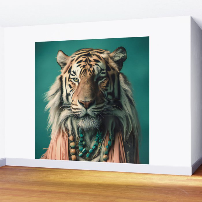 One Love, One World, A Vision of Unity, Tigers Art Wall Mural Gallery Image 2