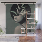 Lady With Butterfly  Wall Mural Gallery Image 1