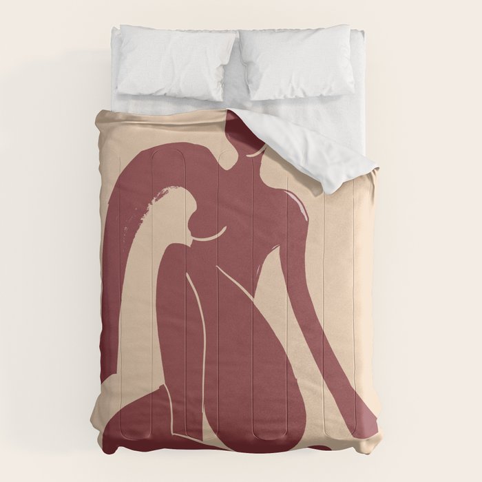 Abstract Art Female Figure 30 Comforter Gallery Image 1
