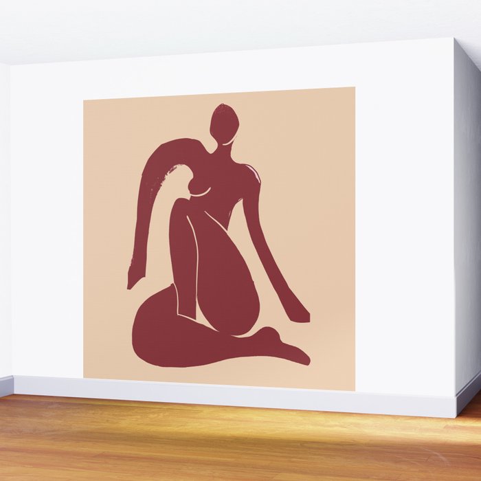 Abstract Art Female Figure 30 Wall Mural Gallery Image 2