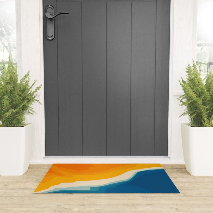 Seascape aerial view Welcome Mat Gallery Image 3
