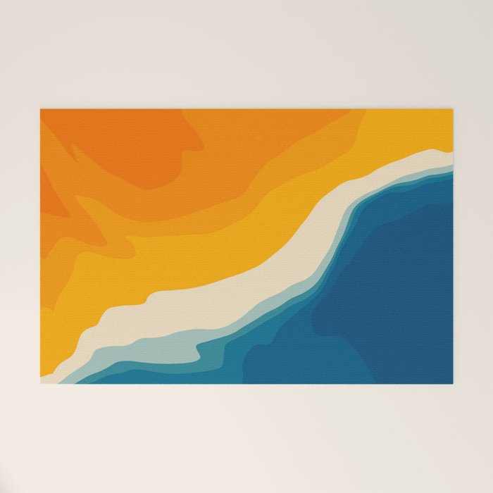 Seascape aerial view Welcome Mat Gallery Image 1