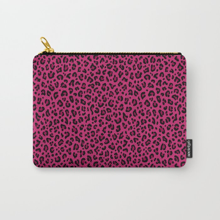 PINK LEOPARD PRINT â Hot Pink | Collection : Punk Rock Animal Prints | Carry All Pouch Gallery Image 1