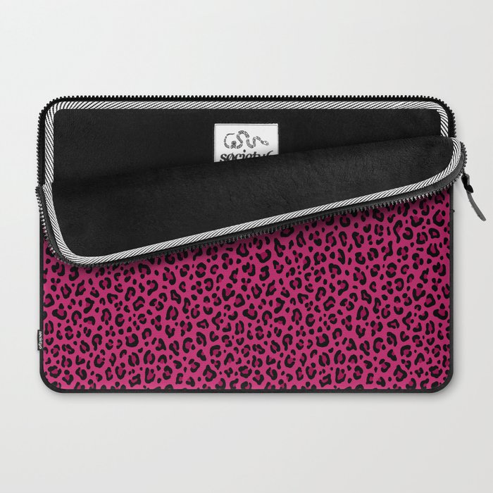 PINK LEOPARD PRINT â Hot Pink | Collection : Punk Rock Animal Prints | Laptop Sleeve Gallery Image 2