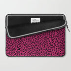 PINK LEOPARD PRINT â Hot Pink | Collection : Punk Rock Animal Prints | Laptop Sleeve Gallery Image 2