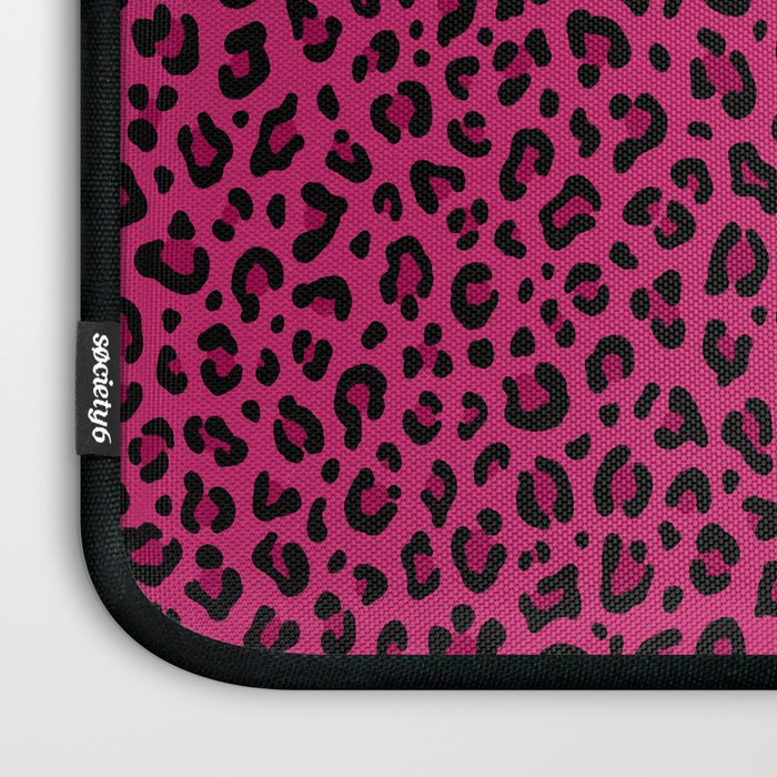 PINK LEOPARD PRINT â Hot Pink | Collection : Punk Rock Animal Prints | Laptop Sleeve Gallery Image 3
