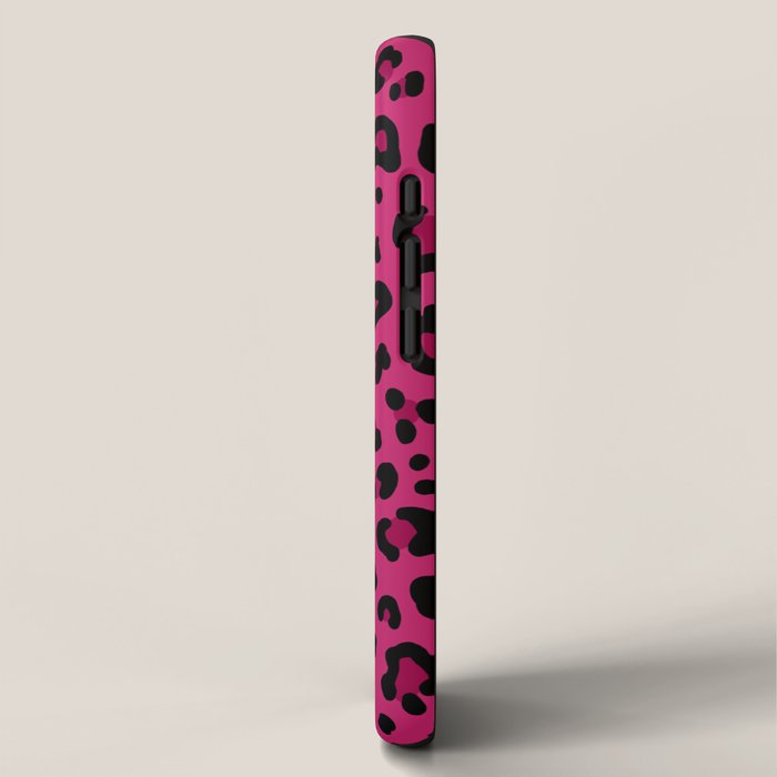 PINK LEOPARD PRINT â Hot Pink | Collection : Punk Rock Animal Prints | iPhone Case Gallery Image 2