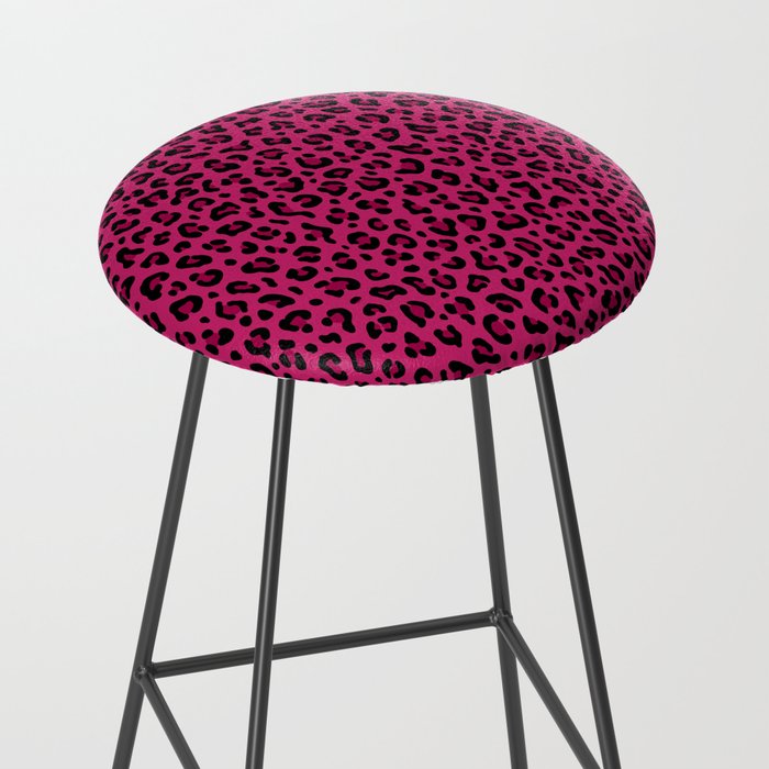 PINK LEOPARD PRINT â Hot Pink | Collection : Punk Rock Animal Prints | Stool Gallery Image 2