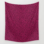 PINK LEOPARD PRINT â Hot Pink | Collection : Punk Rock Animal Prints | Wall Tapestry Gallery Image 4