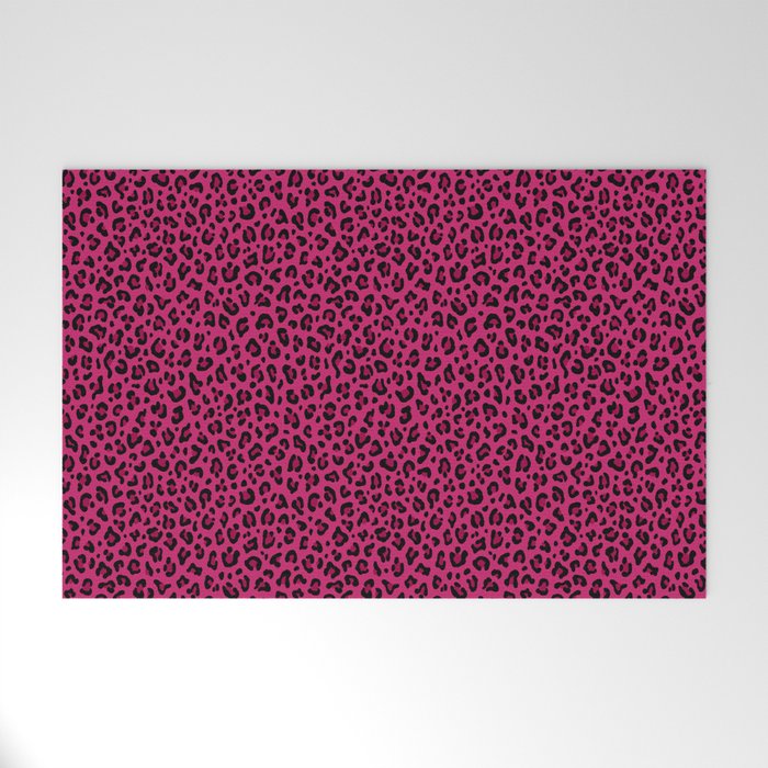 PINK LEOPARD PRINT â Hot Pink | Collection : Punk Rock Animal Prints | Welcome Mat Gallery Image 1