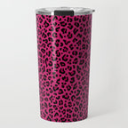 PINK LEOPARD PRINT â Hot Pink | Collection : Punk Rock Animal Prints | Travel Mug Gallery Image 1