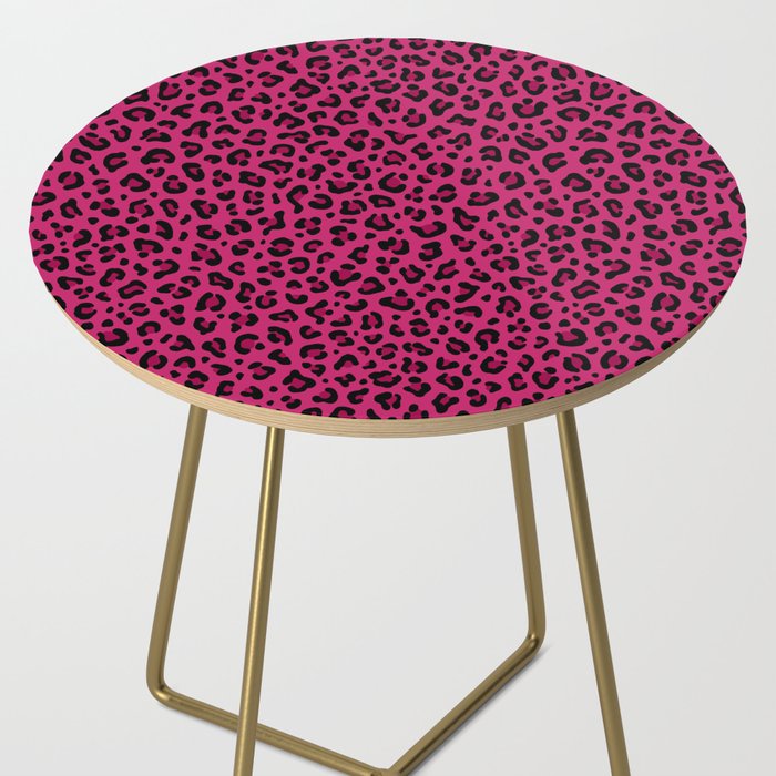 PINK LEOPARD PRINT â Hot Pink | Collection : Punk Rock Animal Prints | Side Table Gallery Image 2