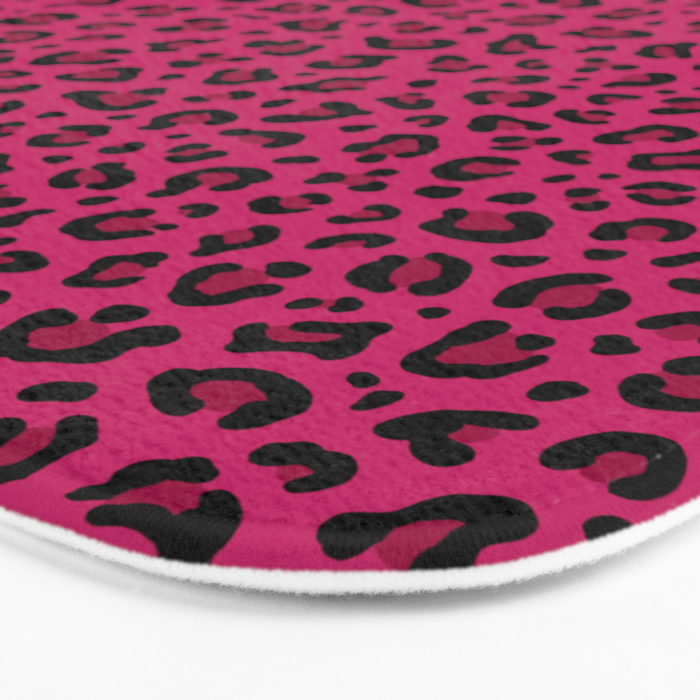 PINK LEOPARD PRINT â Hot Pink | Collection : Punk Rock Animal Prints | Bath Mat Gallery Image 3