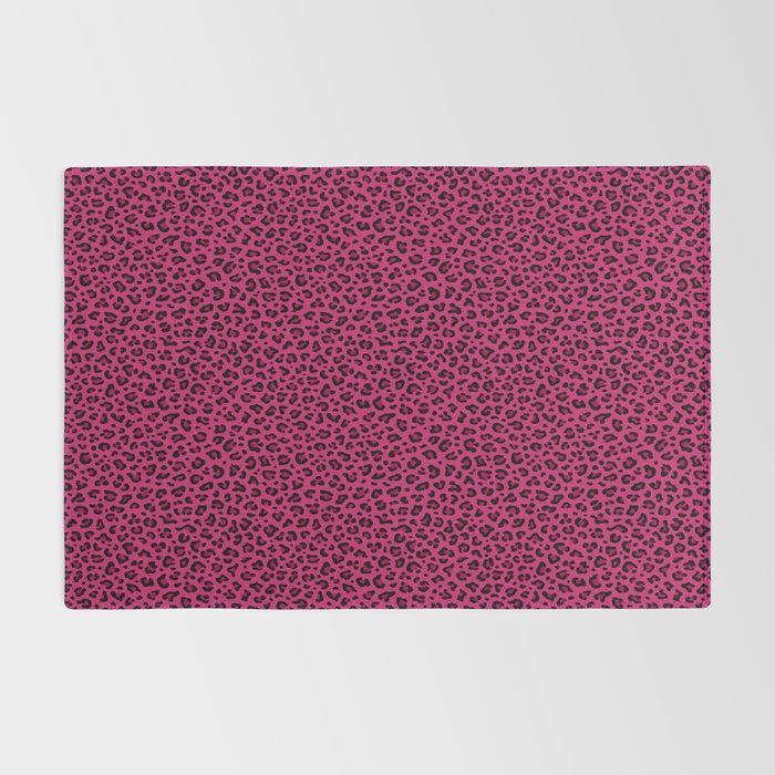 PINK LEOPARD PRINT â Hot Pink | Collection : Punk Rock Animal Prints | Rug Gallery Image 2