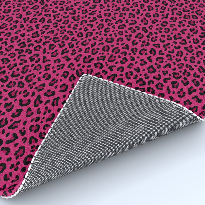 PINK LEOPARD PRINT â Hot Pink | Collection : Punk Rock Animal Prints | Rug Gallery Image 4