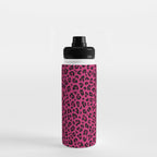 PINK LEOPARD PRINT â Hot Pink | Collection : Punk Rock Animal Prints | Water Bottle Gallery Image 3