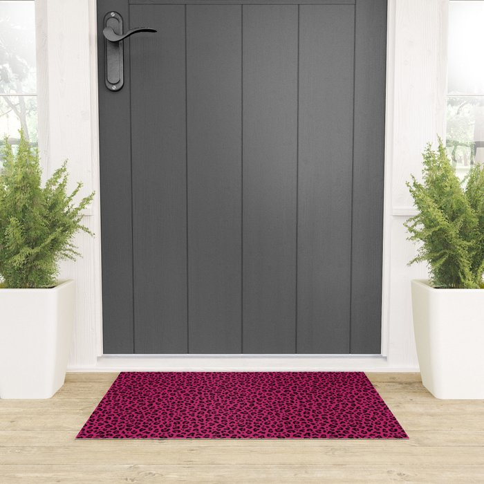 PINK LEOPARD PRINT â Hot Pink | Collection : Punk Rock Animal Prints | Welcome Mat Gallery Image 3