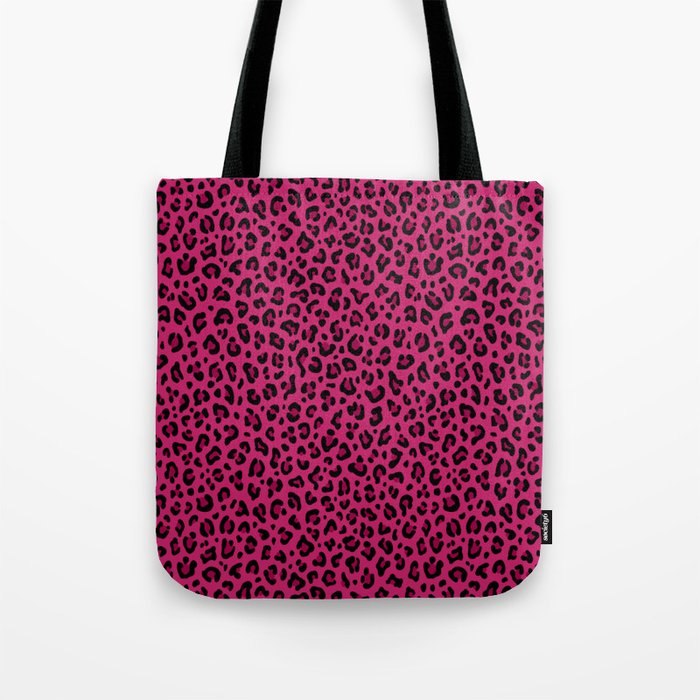 PINK LEOPARD PRINT â Hot Pink | Collection : Punk Rock Animal Prints | Tote Bag Gallery Image 1