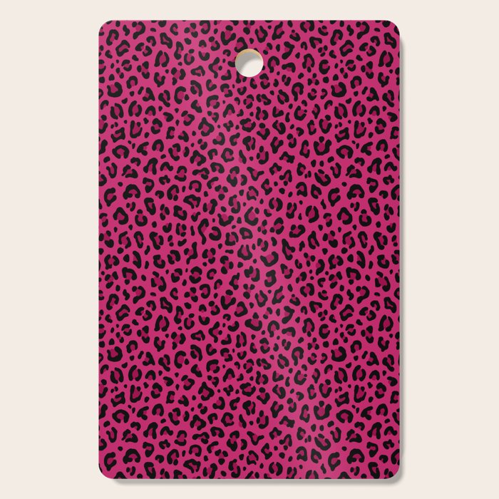 PINK LEOPARD PRINT â Hot Pink | Collection : Punk Rock Animal Prints | Cutting Board Gallery Image 1
