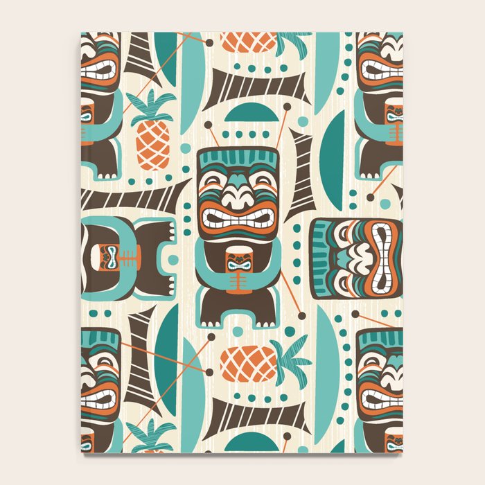 Tiki Hut Cream Aqua Notebook Gallery Image 4